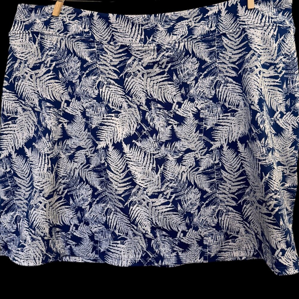 Tranquility Colorado Blue Tropical Skort Shorts Skirt XXL Yoga Tennis Pickleball